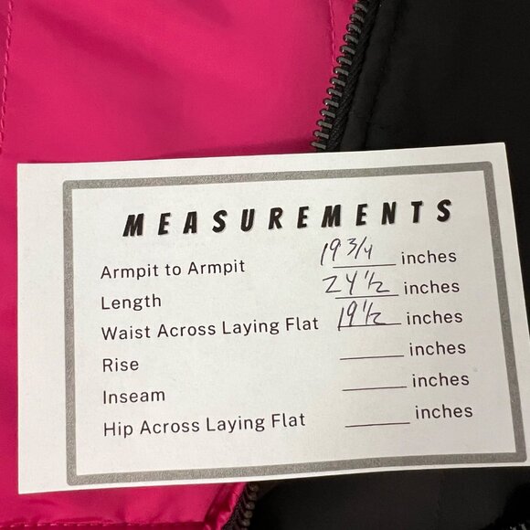 Etcetera Womens Reversible Quilted Puffer Vest Pink Black Zip Front size 10 - Picture 15 of 15